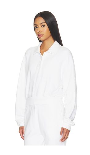 SWEAT-SHIRT POLO CROPPED EN MOLLETON en . Taille L. Also en M, S, XS - Eterne - Modalova
