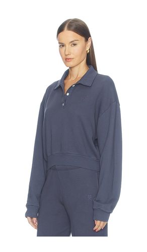 SWEAT-SHIRT POLO CROPPED EN MOLLETON en . Taille L. Also en M, S, XS - Eterne - Modalova