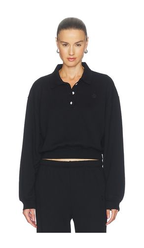 SWEAT-SHIRT POLO CROPPED EN MOLLETON en . Taille L. Also en M, S, XS - Eterne - Modalova