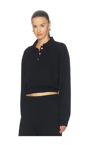 SWEAT-SHIRT POLO CROPPED EN MOLLETON en . Taille L. Also en M, S, XS - Eterne - Modalova