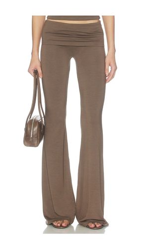 PANTALON FLARE AVEC REVERS EN JERSEY DOUX en . Taille M. Also en S, XL, XS - Eterne - Modalova