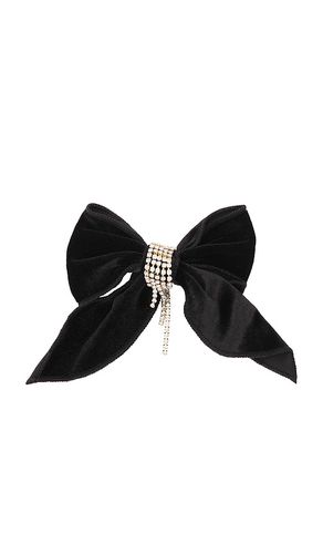 BARRETTE À CHEVEUX VELVET BOW CRYSTAL CHAIN in - Ettika - Modalova