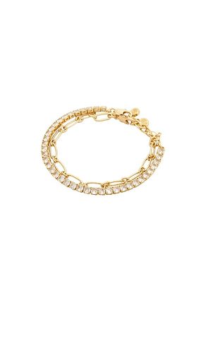 LOT DE BRACELET À MAILLONS OVALES & CRISTAUX en - Ettika - Modalova