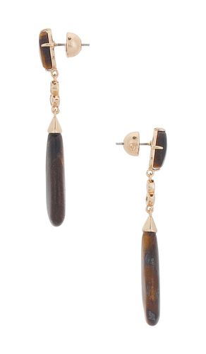 Tiger's Eye Solstice Drop Earrings en - Ettika - Modalova