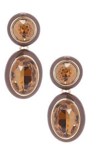 Ettika Duet Drop Earrings en Brown - Ettika - Modalova