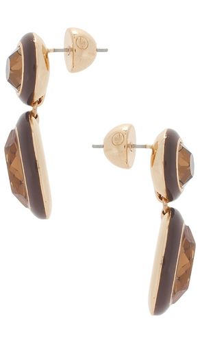 Ettika Duet Drop Earrings en Brown - Ettika - Modalova