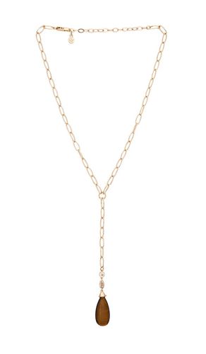 Teardrop Stone Lariat en - Ettika - Modalova