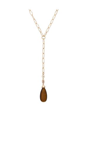 Teardrop Stone Lariat en - Ettika - Modalova