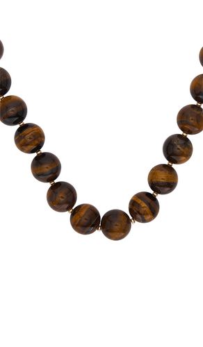 COLLIER ÉPAIS ŒIL-DE-TIGRE en - Ettika - Modalova