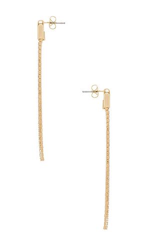 Double Chain Drop Earring in - Ettika - Modalova