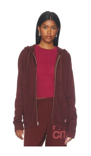 Lux Zip Hoodie in Rusty in . Size 1. Also in 2, 4 - Free City - Modalova