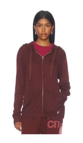 Lux Zip Hoodie in Rusty in . Size 1. Also in 2, 4 - Free City - Modalova