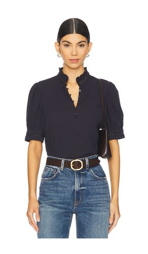 FRAME TOP AVEC COL in Navy. Size S - FRAME - Modalova