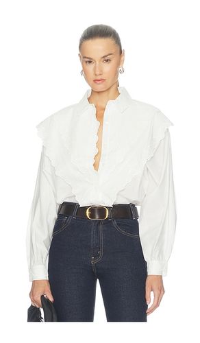 BLOUSE À MANCHES LONGUES THE POPLIN EQUESTRIAN SHIRT en . Taille L. Also en - FRAME - Modalova