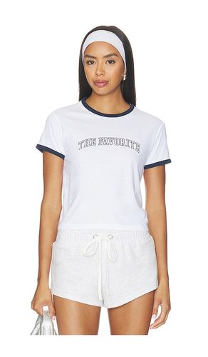 The Cropped Favorite Ringer Tee in . Size M. Also in S, XL, XS - Favorite Daughter - Modalova