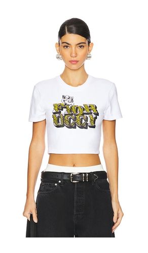 Rococo Print Cropped T-shirt in . Size S, XS - FIORUCCI - Modalova