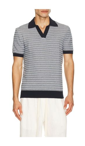 Rino Cotton Blend Short Sleeve Contrast Knitted Polo en . Taille L. Also en M, S, XL/1X, XXL/2X - Frescobol Carioca - Modalova