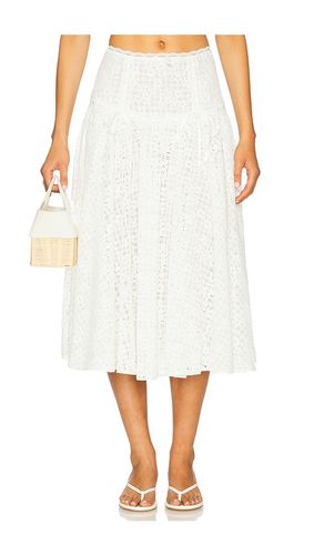 JUPE MIDI EN DENTELLE DAISY en . Taille L. Also en M - For Love & Lemons - Modalova