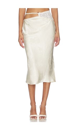JUPE MIDI ADRIFT SATIN en . Taille L. Also en S, XL, XS - For Love & Lemons - Modalova