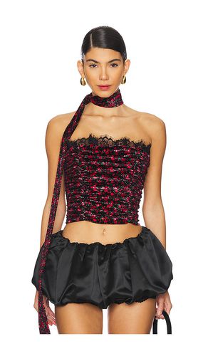 TOP BUSTIER BERRY BUD VELVET in . Size M, S, XL, XS - For Love & Lemons - Modalova