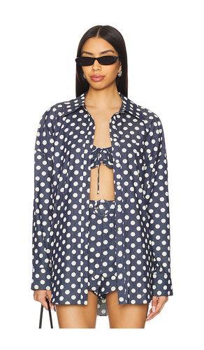 Dolly Dot Denim Button-down Top in . Size M, S, XS - For Love & Lemons - Modalova