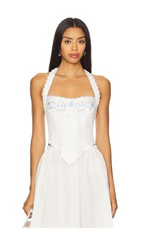 Tea Time Poplin Bustier Top en . Taille M. Also en S, XL - For Love & Lemons - Modalova
