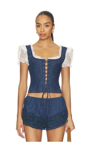 Yasmin Lace Up Top en . Taille M. Also en - For Love & Lemons - Modalova