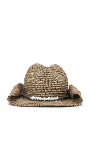 Zahara Crochet Raffia Cowboy Hat in - florabella - Modalova