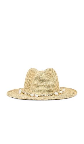 Taylor Hand Crochet Raffia Sunhat Metallic Cord And Tassel in - florabella - Modalova