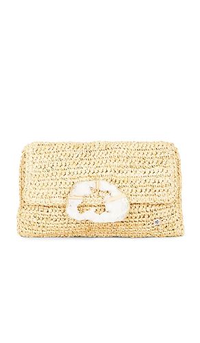 Esplendor Crochet Raffia Clutch in - florabella - Modalova