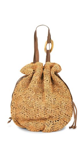 Antilles Crochet Raffia And Leather Tote Bag in - florabella - Modalova