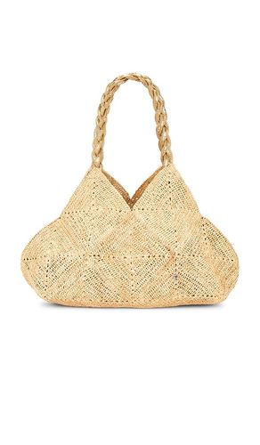 Foggia Crochet Raffia And Leather Tote Bag in - florabella - Modalova