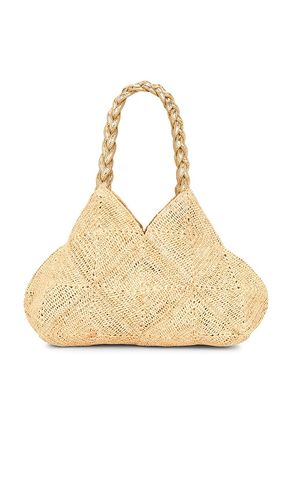 Foggia Crochet Raffia And Leather Tote Bag in - florabella - Modalova