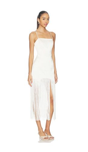 ROBE MAXI EN SATIN Ã FRANGES en . Taille M. Also en - fleur du mal - Modalova
