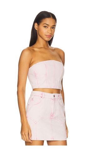 BUSTIER EN DENIM COLORÉ en . Taille 0. Also en 2, 6, 8 - fleur du mal - Modalova