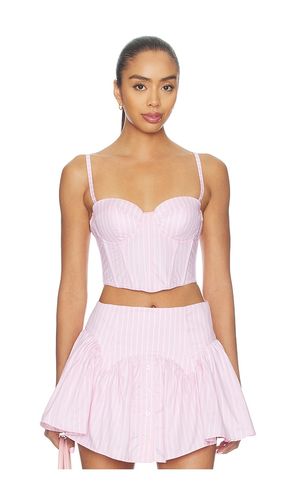 Poplin Cropped Hamptons Bustier in . Size L. Also in M, S, XS - fleur du mal - Modalova