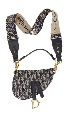 Dior Trotter Oblique Mini Saddle Bag in - FWRD Renew - Modalova