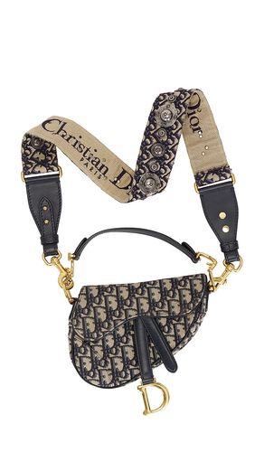 Dior Trotter Oblique Mini Saddle Bag in - FWRD Renew - Modalova