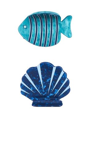 Amalfi Claw Clip Set in - Frasier Sterling - Modalova