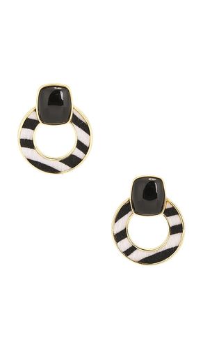 Zebra Knockers Earrings in & - Frasier Sterling - Modalova