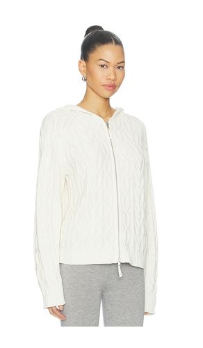 SWEAT À CAPUCHE SALEM CABLE KNIT OVERSIZED ZIP UP en . Taille M. Also en S, XS - Frankies Bikinis - Modalova