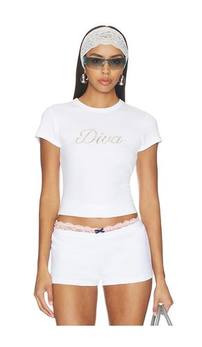 T-SHIRT EN COTON CÔTELÉ DIVA en . Taille S. Also en XS, M - Frankies Bikinis - Modalova