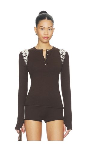 Darling Cloud Knit Long Sleeve Henley Top en . Taille L. Also en M, S, XL, XS, XXS - Frankies Bikinis - Modalova