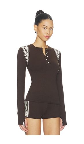 Darling Cloud Knit Long Sleeve Henley Top en . Taille L. Also en M, S, XL, XS, XXS - Frankies Bikinis - Modalova