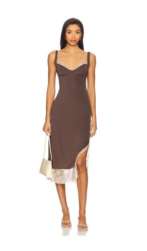 X Intimately FP Party Crasher Midi Slip Dress In Mushroom & Double Espresso in . Size L. Also in - Free People - Modalova