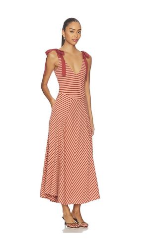 X free-est Cecelia Midi Dress In Burnt Henna Combo in . Size L. Also in M, S, XS - Free People - Modalova