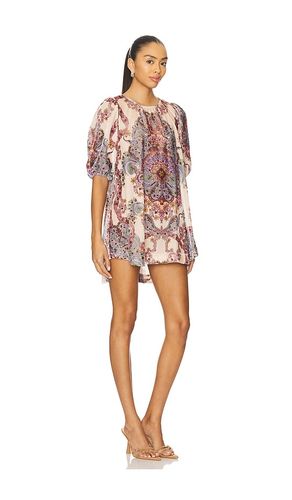 Maye Printed Velvet Tunic Dress In Tea Combo in . Size S. Also in XS - Free People - Modalova