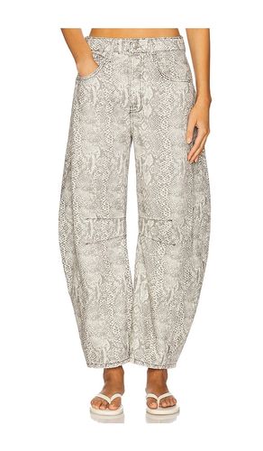 PANTALON IMPRIMÉ FORME BARREL GOODLUCK in . Size 25, 26, 27, 28, 29, 30 - Free People - Modalova
