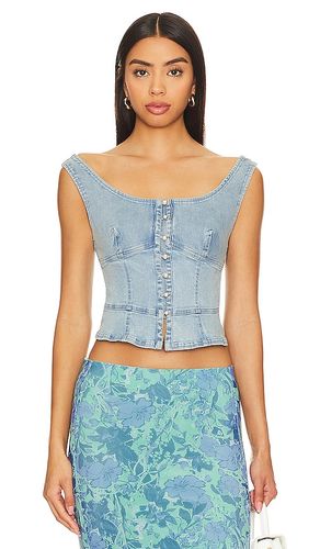 Sally Corset Top In Daylight Sky Combo in -. Size L. Also in M - Free People - Modalova