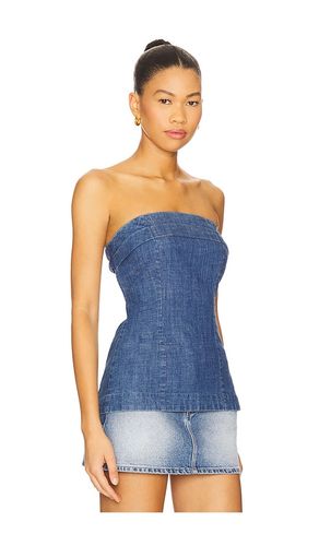 Lora Denim Tube Top in . Size L. Also in S, XS - Free People - Modalova